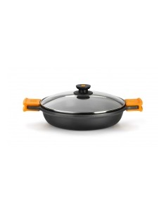 CACEROLA BAJA EFFICIENT C/ TAPA ALUM. FUND. INDUC. 30 CM