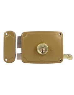 CERRADURA SOBREP. MOD. 72U 120 IZQ ESMALTADO ORO 22567