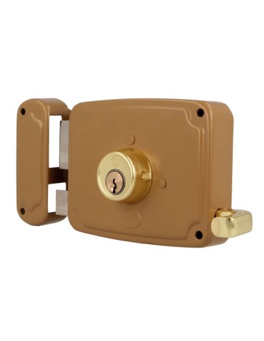 CERRADURA SOBREP. MOD. 72U 120 IZQ ESMALTADO ORO 22567
