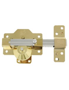 CERROJO ALTA SEGURIDAD 1 PLUS 90X154 ORO 22019