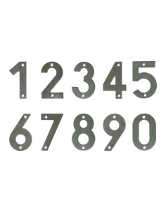 NUMERO - 4 - 10CM INOX (6772)