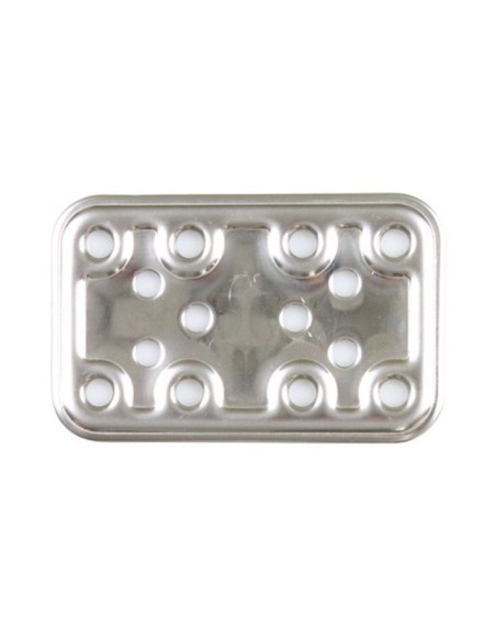 PLACA MOD. 500 -  80X50 A. INOX 12155