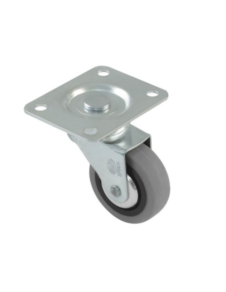 RUEDA GIRATORIA MOD. 2502-60 GOMA GRIS 6726