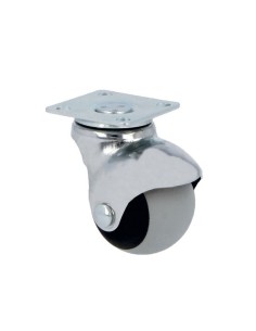 RUEDA BOLA MOD. 2517-40 GOMA GRIS C/ PLETINA 23930