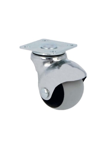 RUEDA BOLA MOD. 2517-40 GOMA GRIS C/ PLETINA 23930