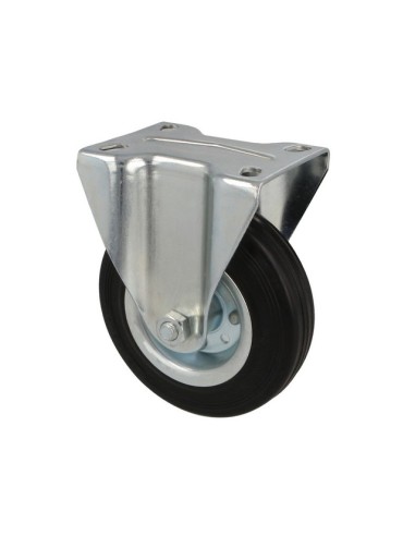 RUEDA FIJA MOD. 2526-125 GOMA NEGRA 23943