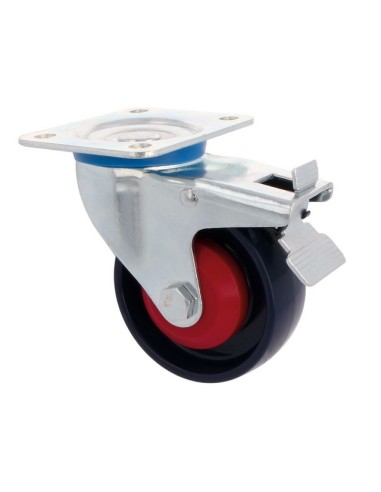 RUEDA GIRATORIA MOD. 2553-100 NYLON AZUL 23934