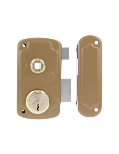 CERRADURA SOBREP. MOD. 75UN  60 DCH ESMALTADO ORO 23546