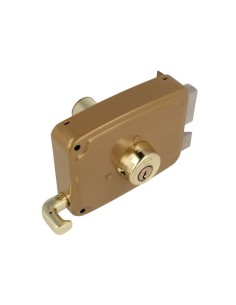 CERRADURA SOBREP. MOD. 72U  80 DCH ESMALTADO ORO 22562 2