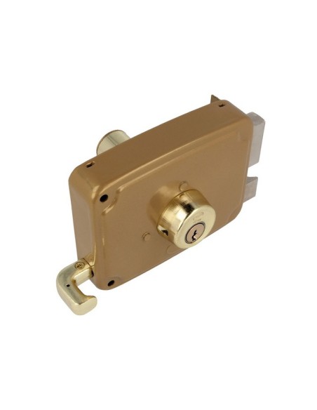 CERRADURA SOBREP. MOD. 72U  80 IZQ ESMALTADO ORO 22563