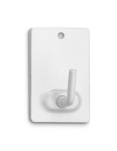 COLGADOR ADHESIVO 2040-2 BLANCO - 2UD