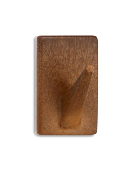 COLGADOR ADHESIVO 2075-9 MADERA - 4UD