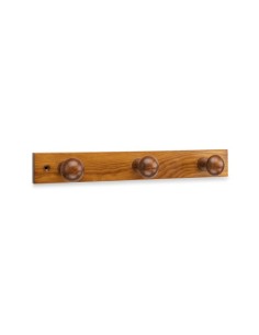 COLGADOR MADERA MIEL 3 POMOS 3773-9