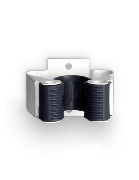 COLGADOR ADHESIVO ESCOBA 2055-2 BLANCO - 2UD