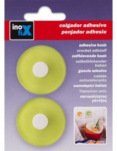 COLGADOR ADHESIVO 2311 VERDE (2 UD) 2