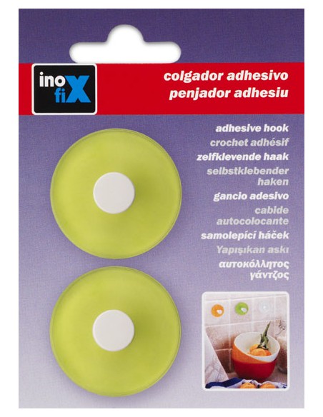 COLGADOR ADHESIVO 2311 VERDE (2 UD)