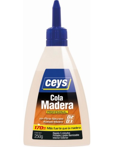 COLA MADERA PROF. BIBERON 250GR 501618