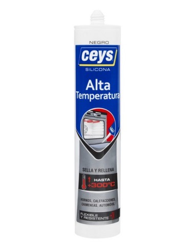 SILICONA ALTA TEMPERATURA NEGRO CART. 506038