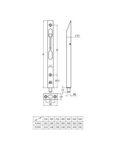 PASADOR EMBUTIR MOD. 401 LATON 250 MM 2