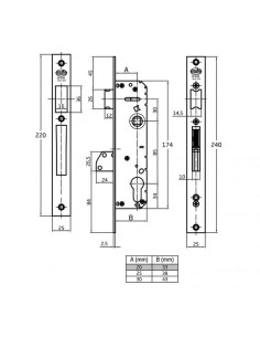 CERRADURA MOD. 740 INOX 20 MM 19910 2