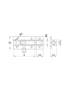 PASADOR MOD. 500 BLANCO 150MM 1055 2