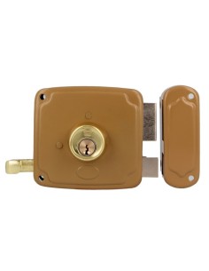 CERRADURA SOBREP. MOD. 72U 120 DCH ESMALTADO ORO 22566