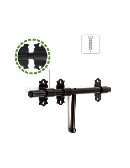 PASADOR MOD. 340 NEGRO MATE 300 MM 10615
