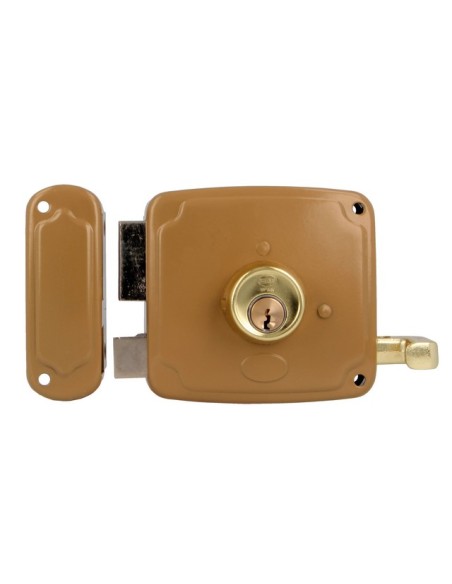 CERRADURA SOBREP. MOD. 72U 100 IZQ ESMALTADO ORO 22565