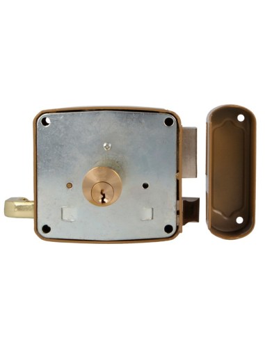 CERRADURA SOBREP. MOD. 72U 100 IZQ ESMALTADO ORO 22565