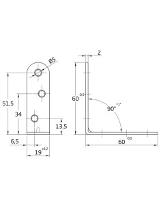 ANGULO REFUERZO MOD. 3 BICRO 60X19 MM 6483 2