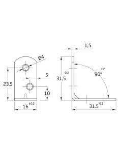 ANGULO REFUERZO MOD. 3 INOX 30X16 MM 8778 2