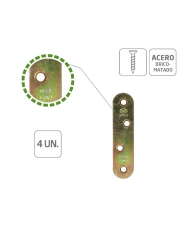 PLACA RECTA MOD. 2 BICRO.  80 MM