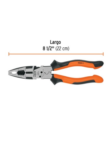 ALICATE MULTIUSOS ELECTRICICISTA 22 CM 103012