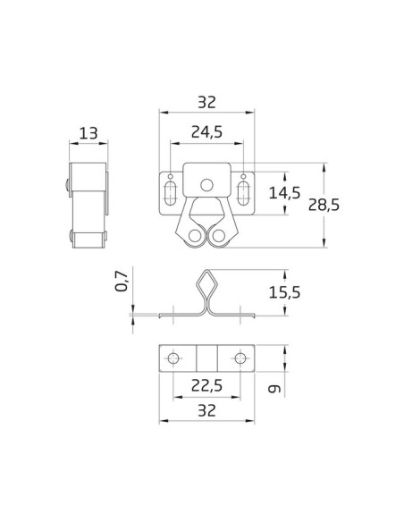 GOLPETE SILENCIOSO NYLON MOD. 11 BICROMATADO 1621