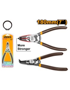 ALICATE PARA ARANDELAS PRESION EXTERIOR ACODADO 7" 0780