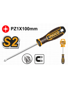 DESTORNILLADOR POZIDRIV PZ1 X 100mm HS68PZ1100 0413