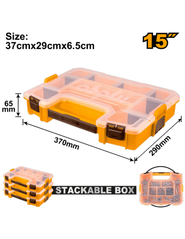 ORGANIZADOR PLASTICO 37cmx29cmx6.5cm 15" PBX1511 1050
