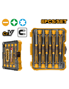 JUEGO DESTORNILLADORES PRECISION 8 PIEZ. HKSD0818  0096