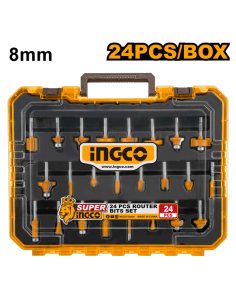 JUEGO DE FRESAS 8 MM 24 PIEZAS AKRT24082  1278