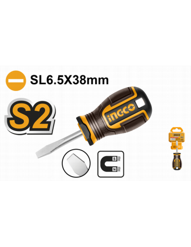 DESTORNILLADOR PLANO 6.5X38 MM HSDL6038  0237