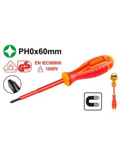 DESTORNILLADOR PHILLIPS AISLADO 1000V PH0X60mm HISD81PH060