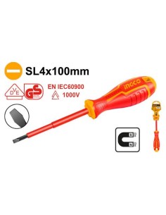 DESTORNILLADOR PLANO AISLADO 1000V 4X100mm HISD814100 0396