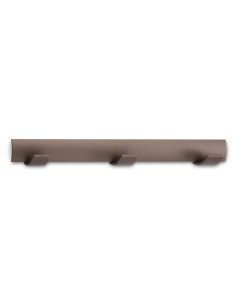 COLGADOR TRIPLE MARRON SATINADO 3093-M