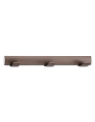 COLGADOR TRIPLE MARRON SATINADO 3093-M