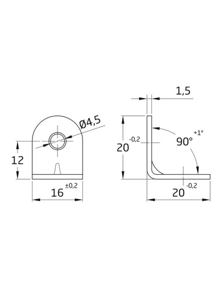 ANGULO REFUERZO MOD. 3 BICRO 20X16 MM 7070