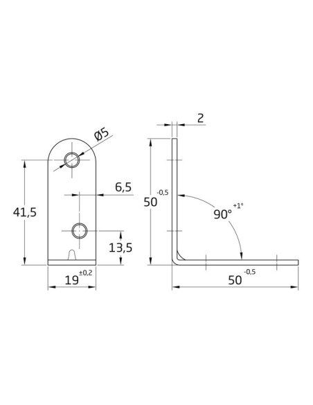 ANGULO REFUERZO MOD. 3 BICRO 50X19 MM 6482