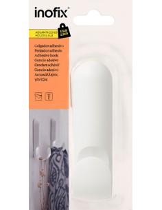 COLGADOR ADHESIVO ATLAS 2181-2 BLANCO 2