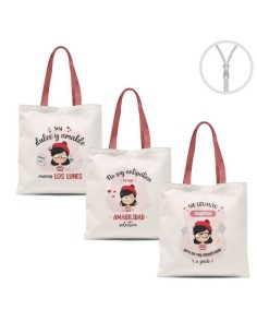 BOLSA ALGODON C/CREMALLERA SIMPATIA 2827588