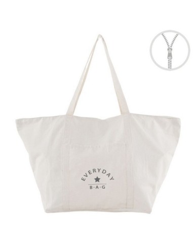 BOLSA XL ALGODON CREMALLERA NATURAL 2827467