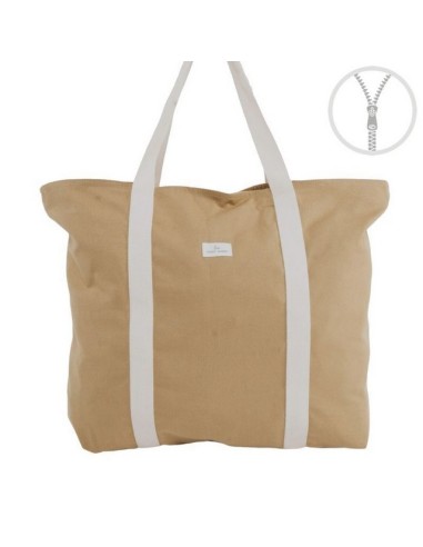 BOLSO CREMALLERA XL ALGODON CAMEL 309815